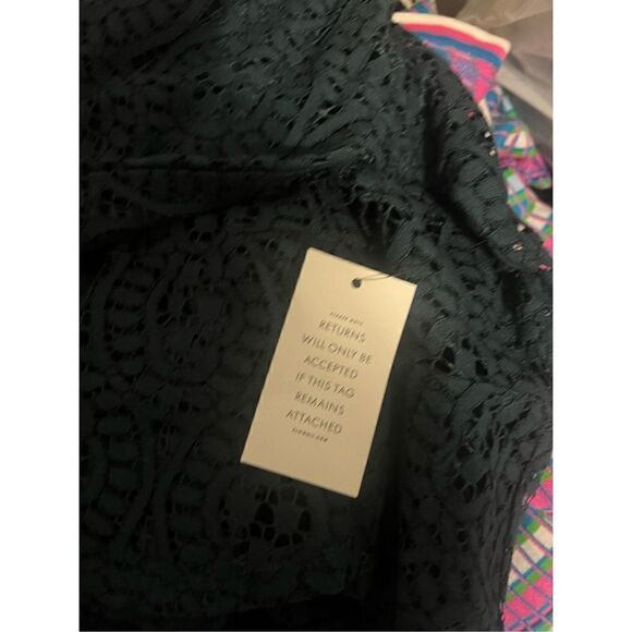 Eloquii Studio Women’s Size 14 Long Sleeve Lace Dress Emerald Green NWT - Picture 4 of 6